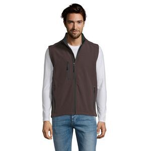 SOLS Mens Rallye Softshell Sleeveless Vest / Dark Chocolate